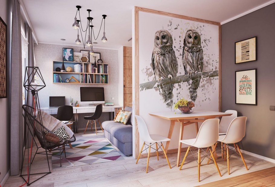 Интерьер в пыльно зеленых тонах