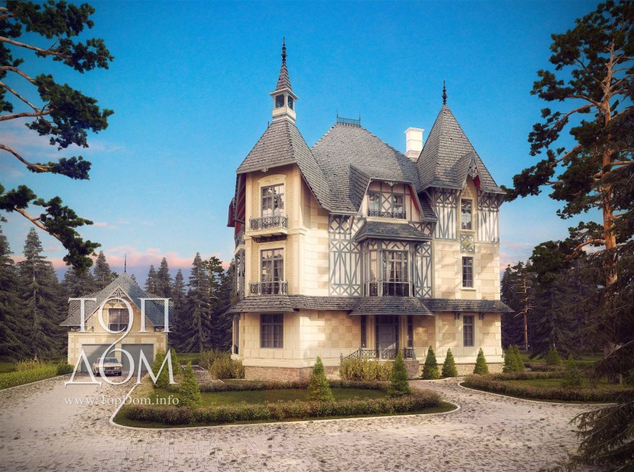 Готический дом в сказочном стиле