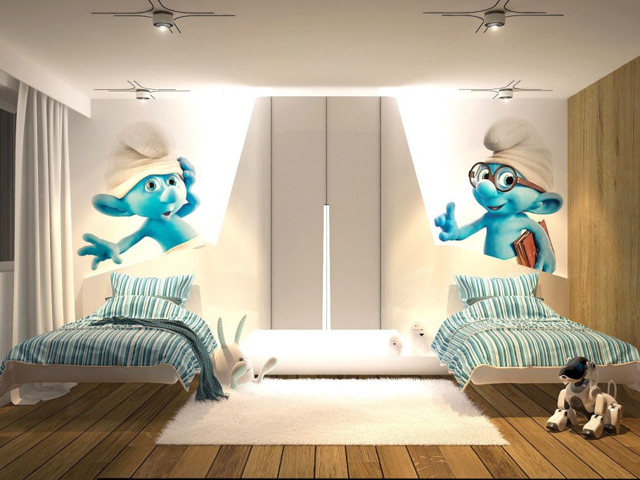 Фотообои для спальни девочкам и мальчикам