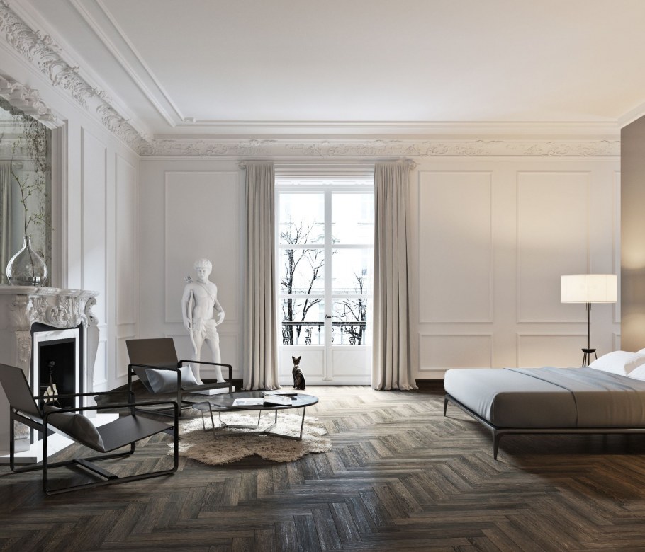 Классический интерьер рендер