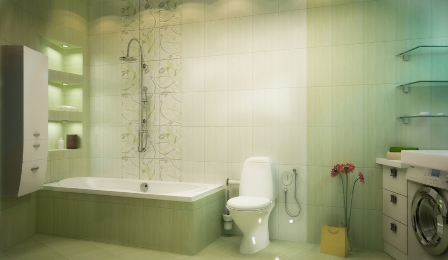 Ванна рядом с унитазом