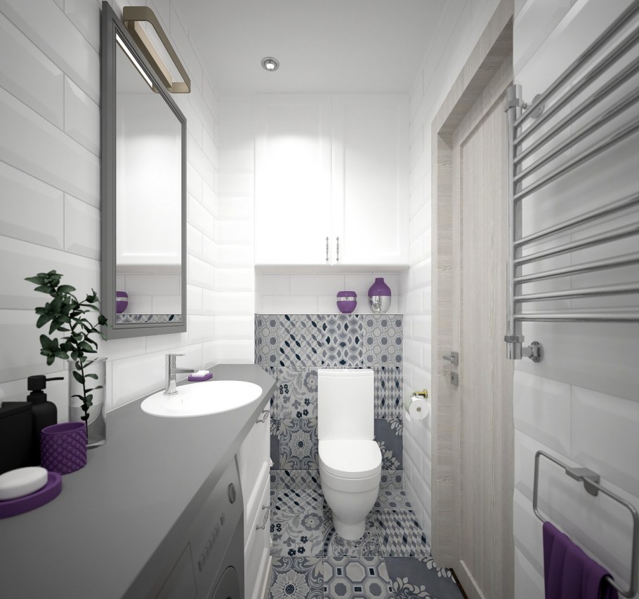 Дизайнерская отделка туалета