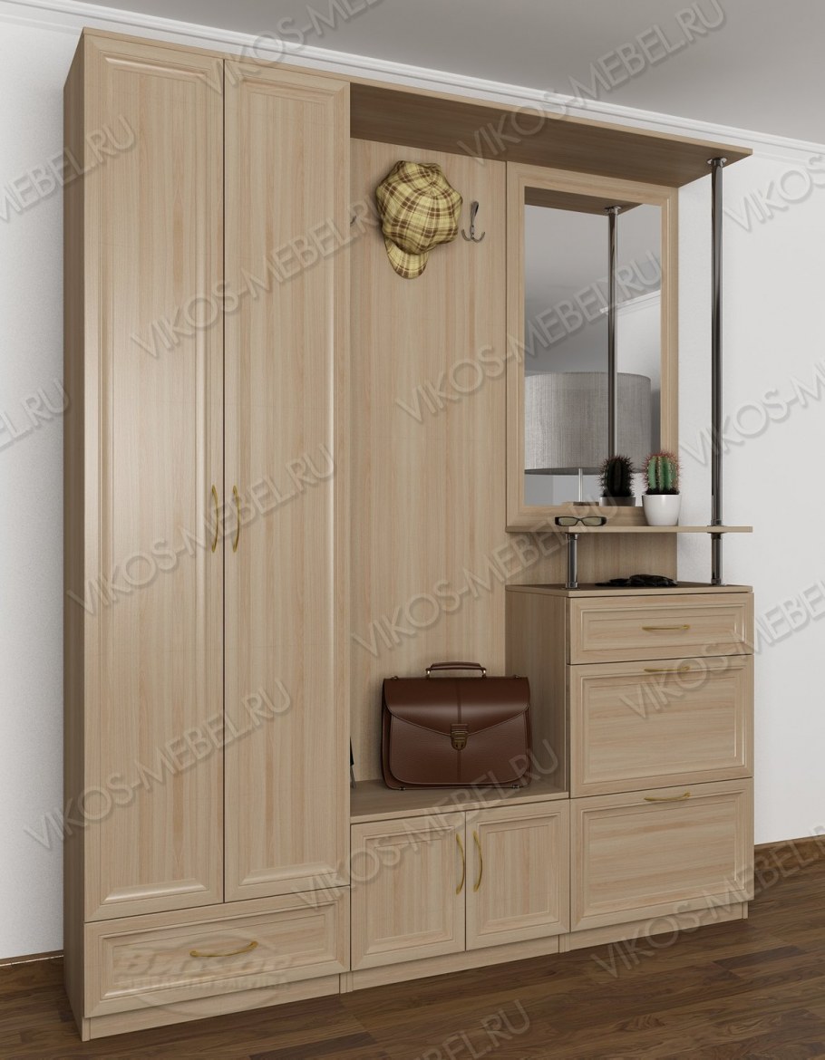 Прихожие в цвете шимо светлый