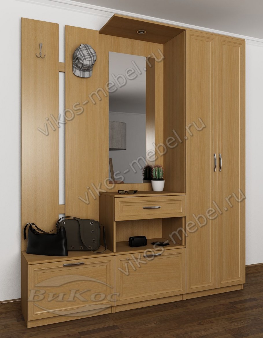 Прихожая мокко 2-3424 бодега темный/светлый