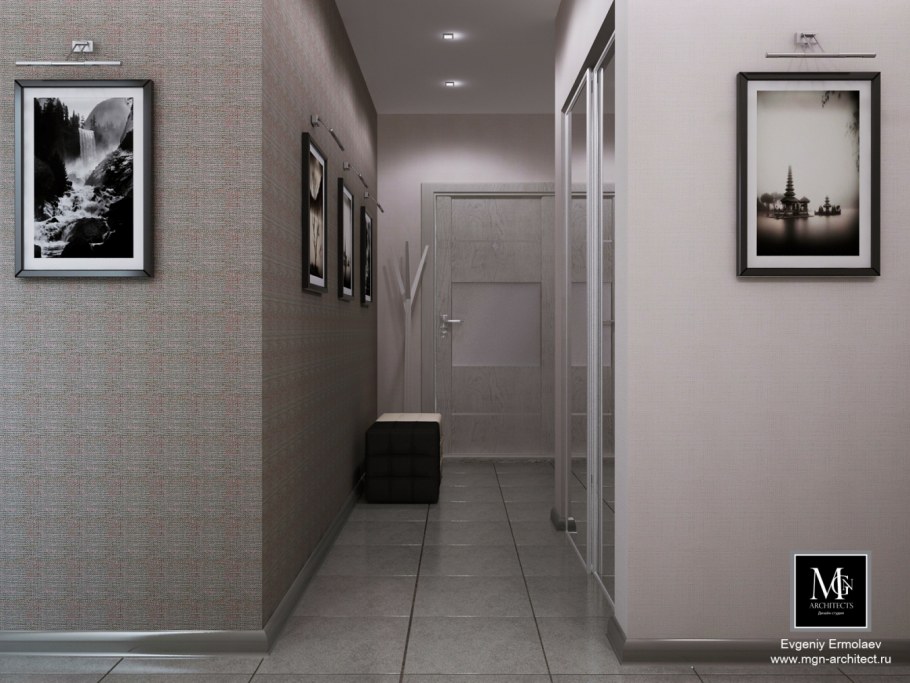 Окрашивание стен в коридоре