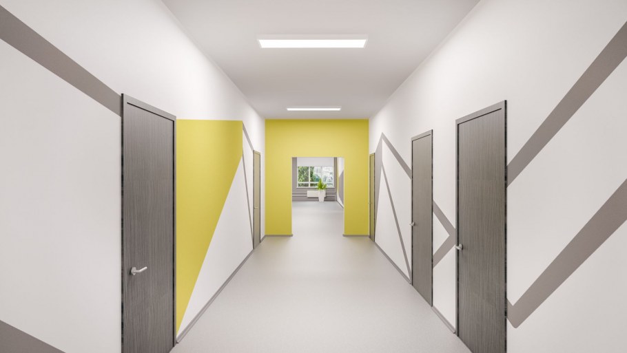 Прихожая с яркими акцентами