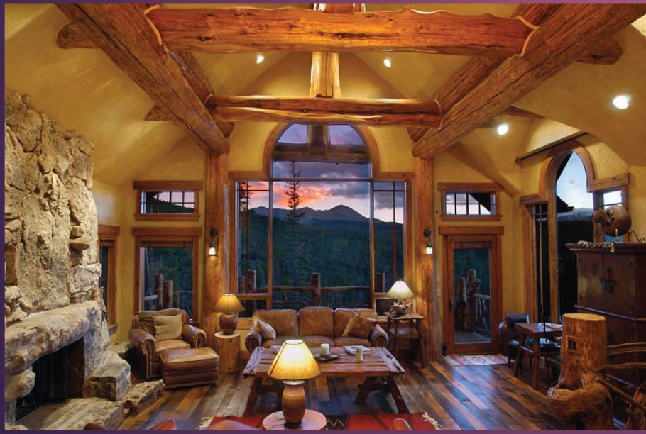 Красивый домик внутри