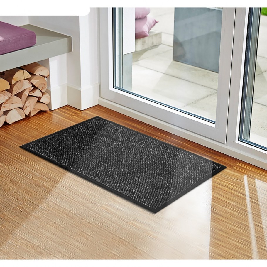 Коврик Kovroff стандарт влаговпитывающий ребристый серый 50*80 см