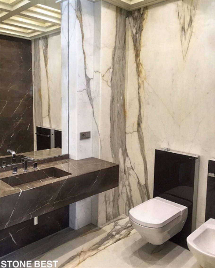 Ванна мрамор Оникс дерево