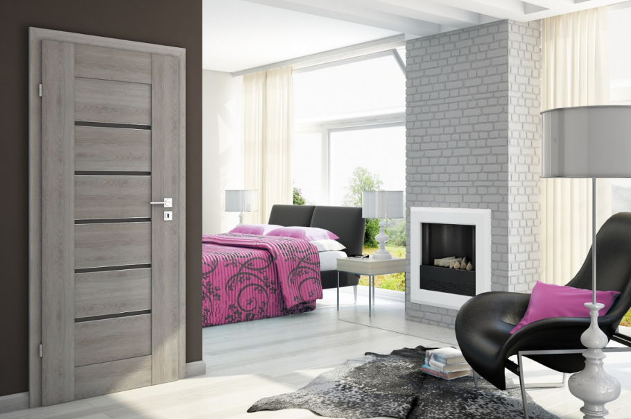 Серые двери в интерьере