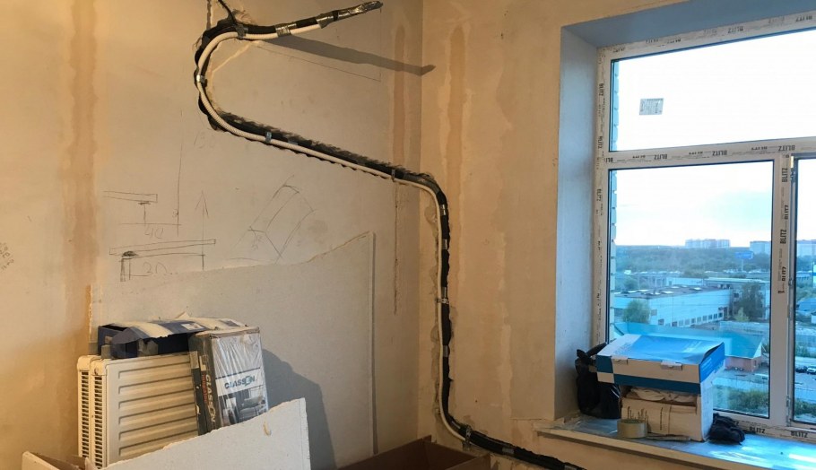 Коммуникации в двутавре