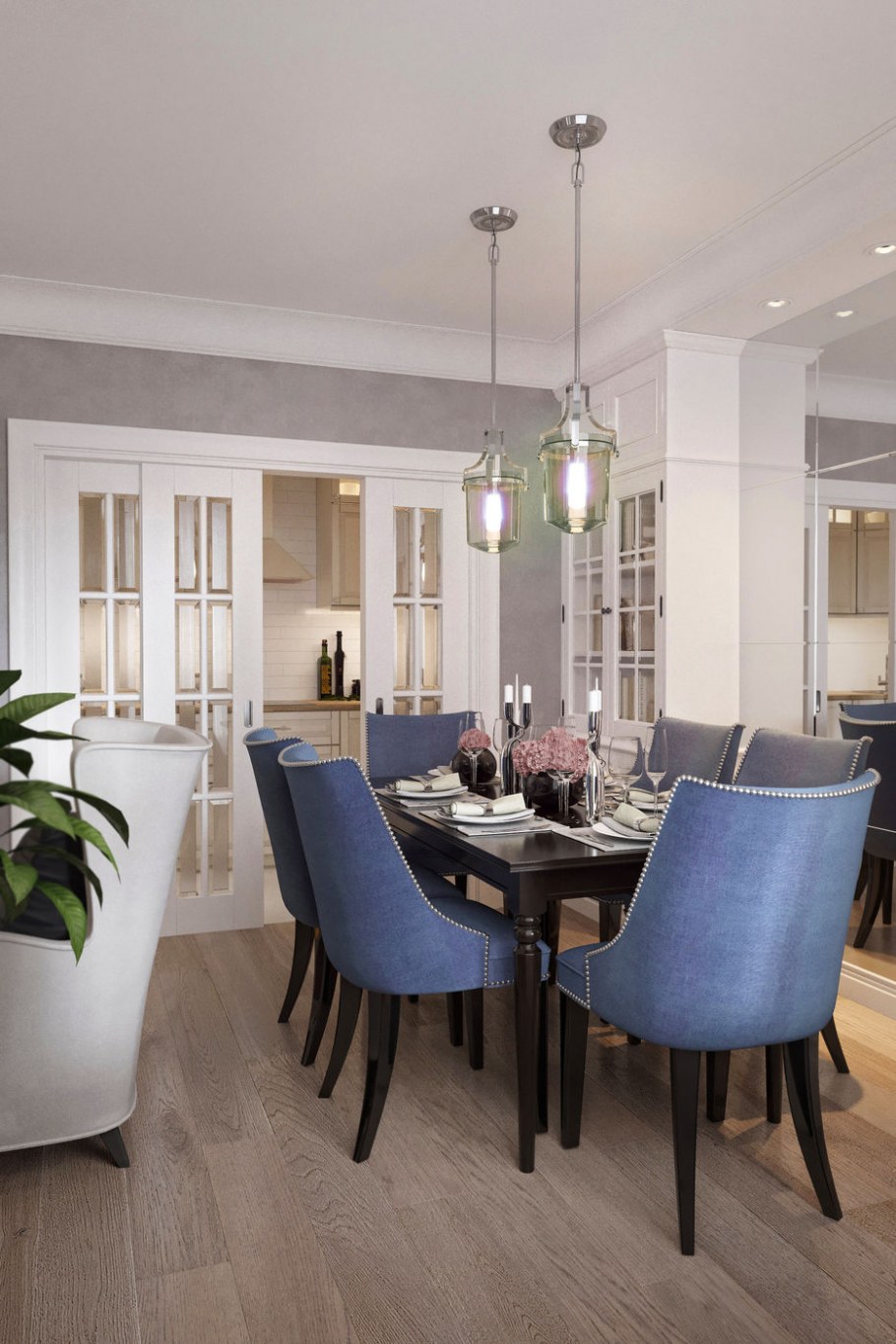 Кухня-гостиная в Мещерском лесу