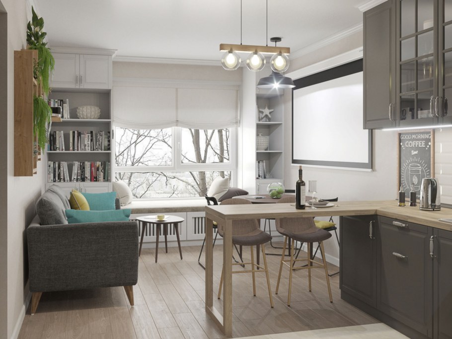 Интерьер мини пиццерий