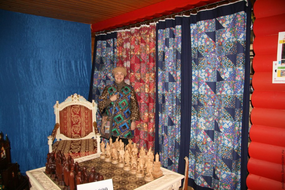 Шторы из лоскутков