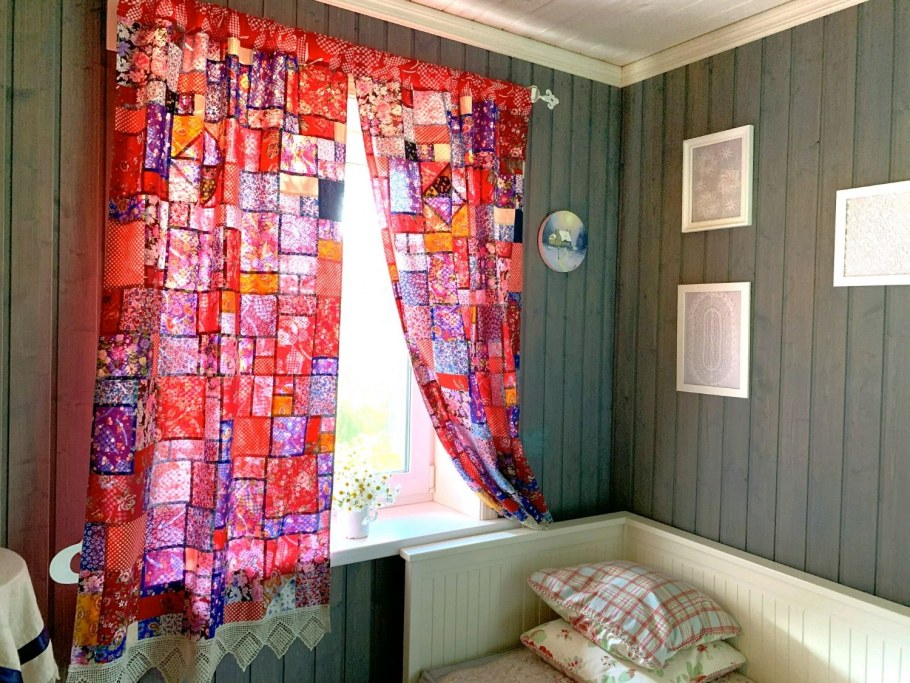 Занавески пэчворк