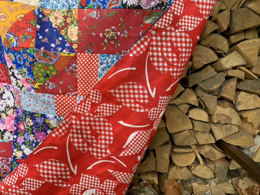 Лоскутное шитье шторы