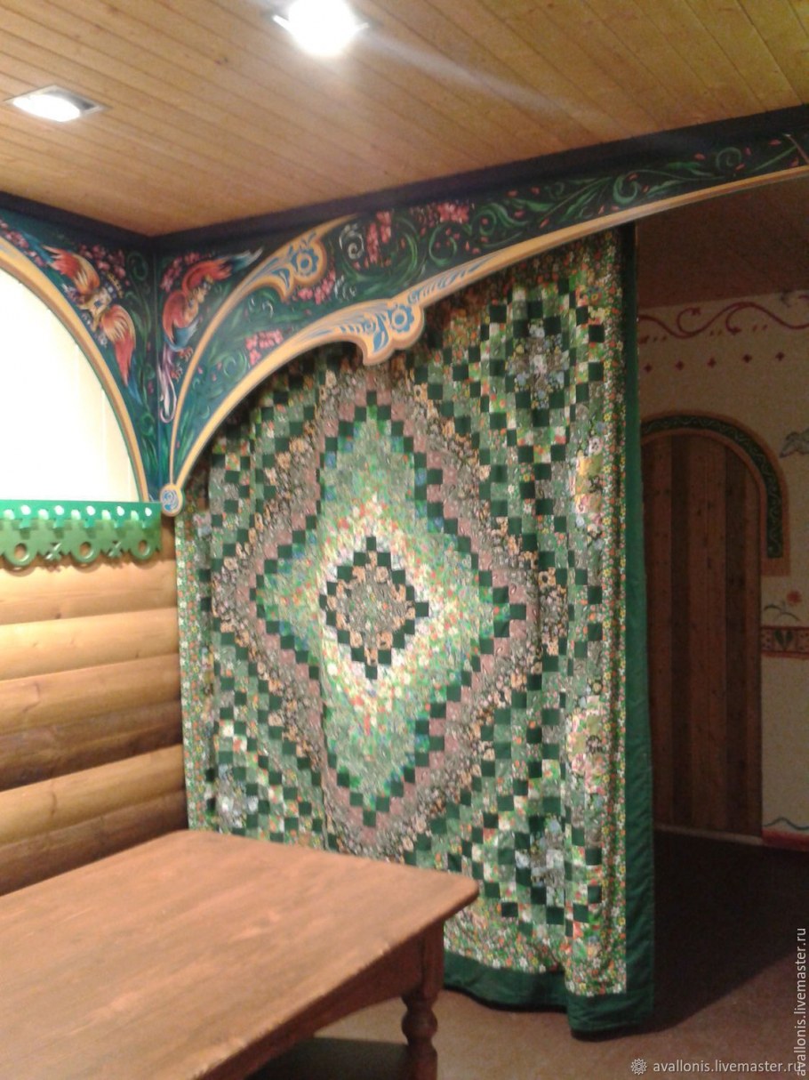 Шторы из лоскутков