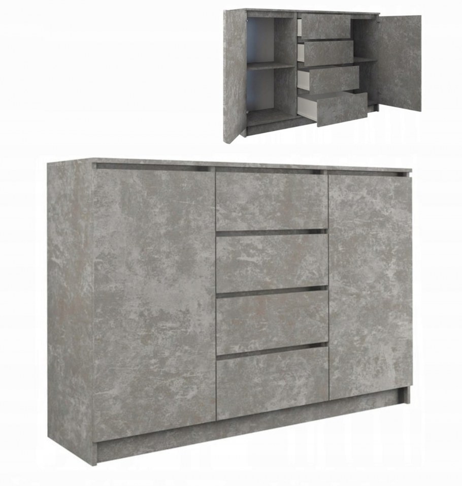 Комод серый под бетон 600*2300