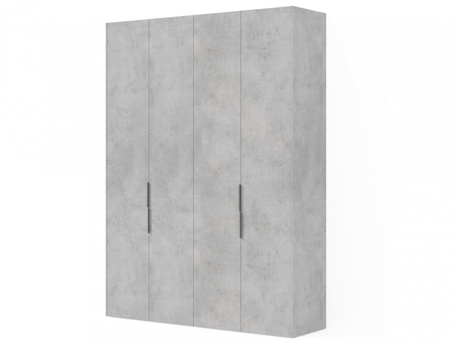 Бетон Чикаго светло-серый шкаф распашной