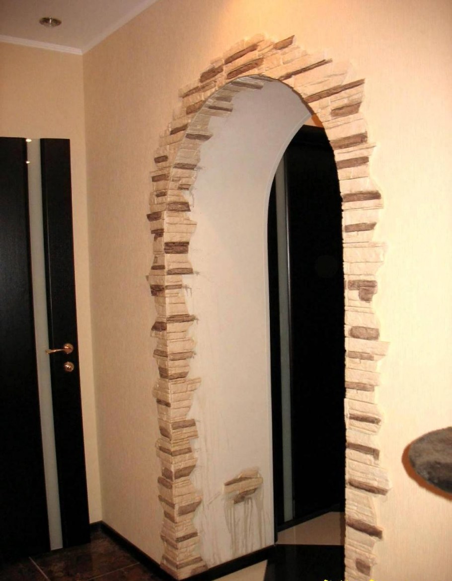 Арка декоративным камнем