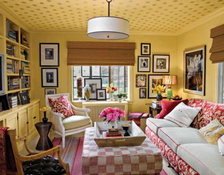 Покрашенные стены в интерьере