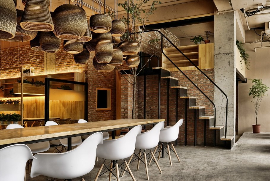 Необычный интерьер кафе