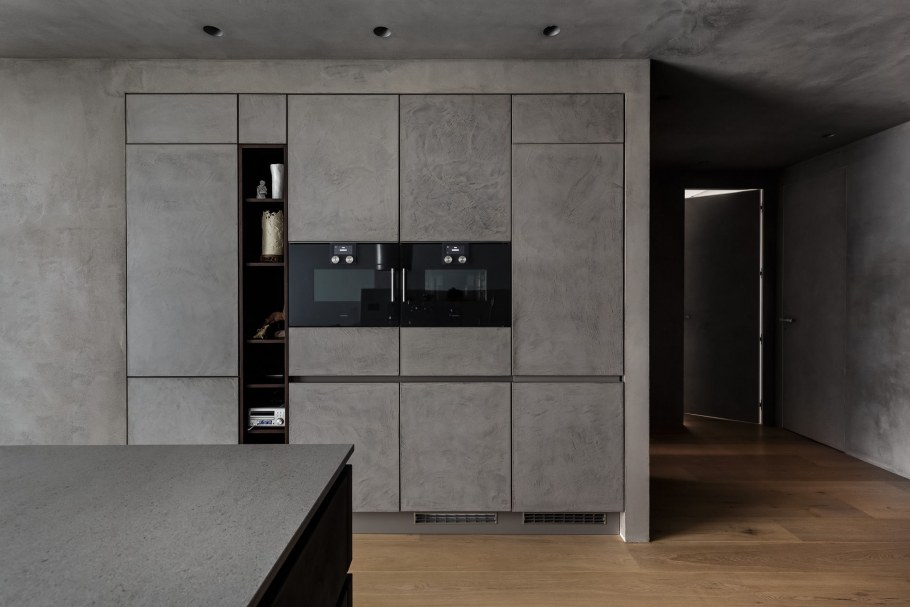 Эггер бетон темный шкаф