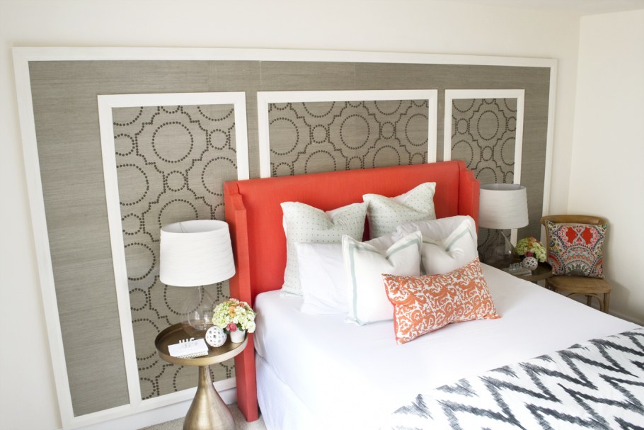 Декор ткань над изголовьем кровати
