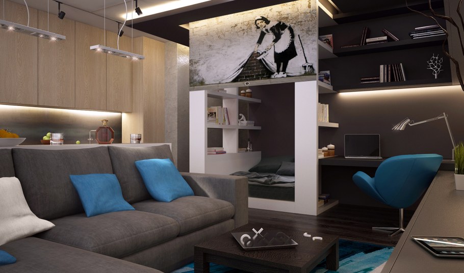 Молодежный интерьер