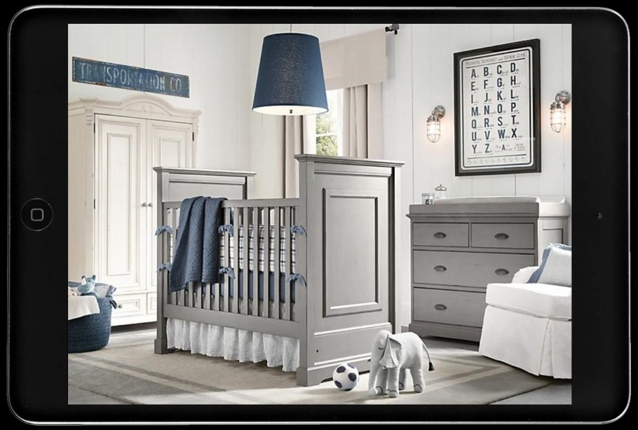 Детская для младенца интерьер