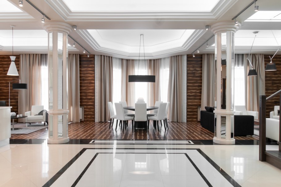 Колонны в современном интерьере