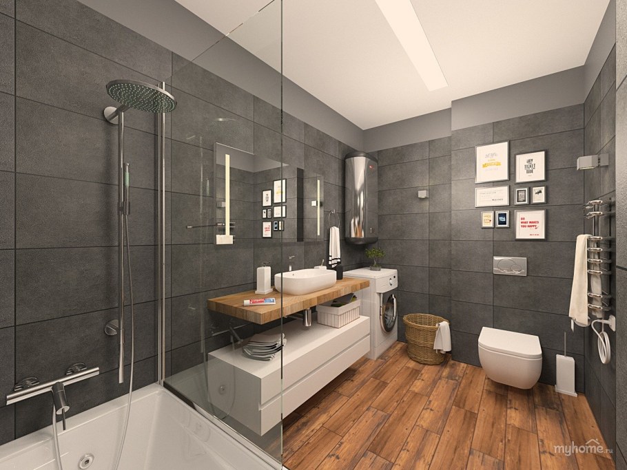 Ванная в футуристичном стиле