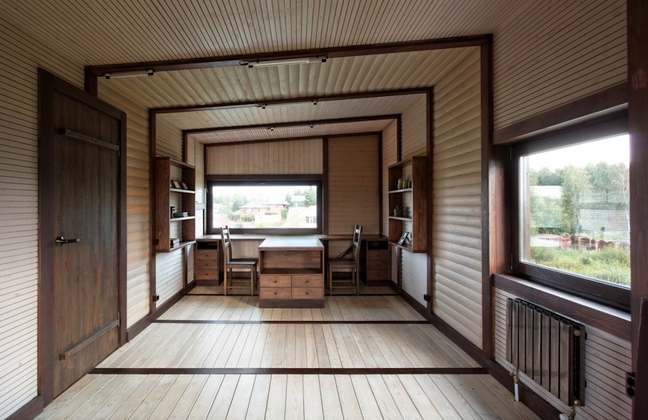 Отделка дачи вагонкой