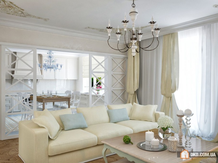 Интерьер таунхауса в стиле неоклассики