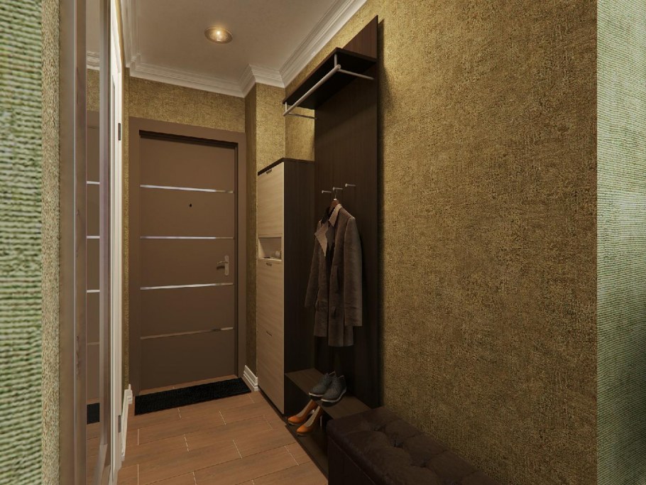 Обои для маленькой прихожей в квартире