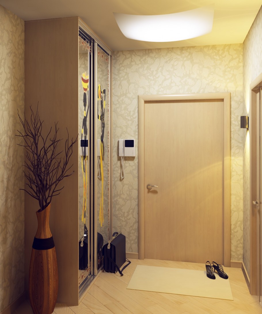 Интерьер прихожей обычной квартиры