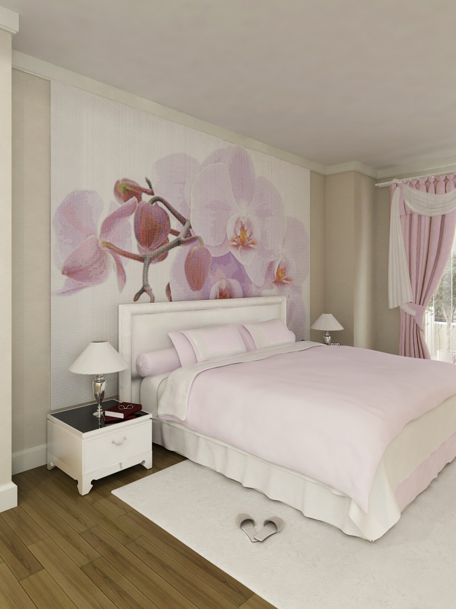 Современные фотообои для спальни