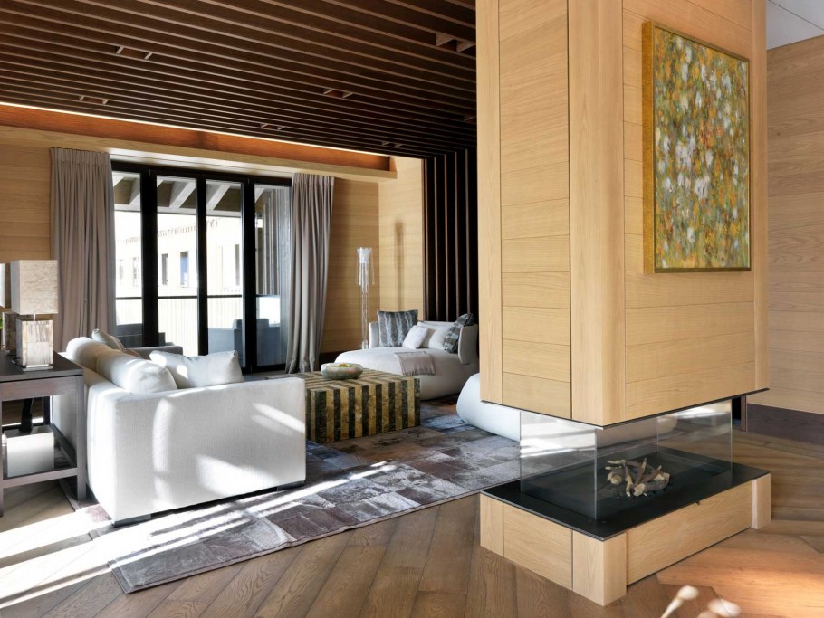 Дом Шале из клееного бруса интерьер