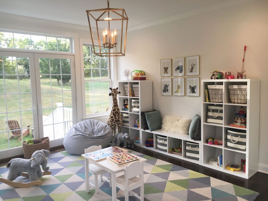 Стеллаж икеа каллакс в детской