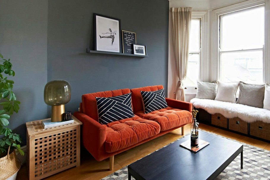 Бирюзовый и коралловый в интерьере