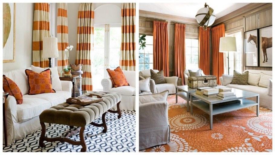 Интерьер. Что сочетается доме с рыжим цветом