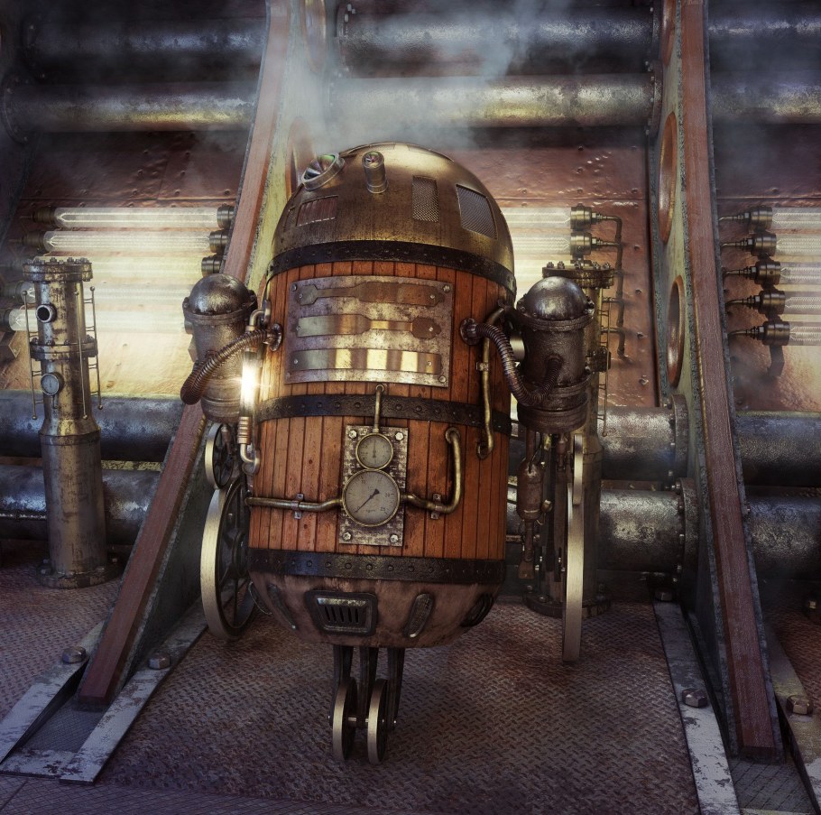 Робот r2d2 стимпанк