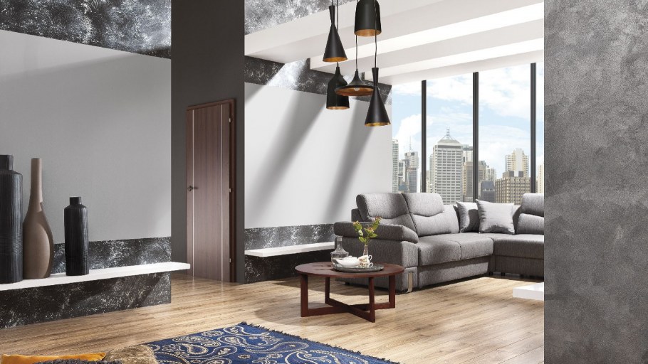 Покраска стен в интерьере