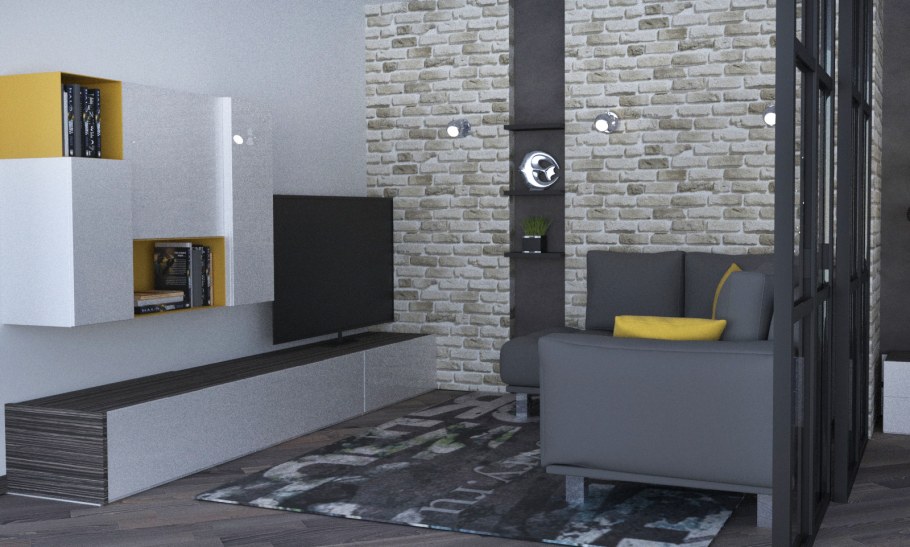 Графитовый интерьер