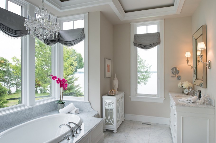 Ванная с угловой раковиной