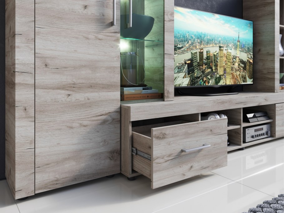 Стенка Империал джерси дуб крафт/серый