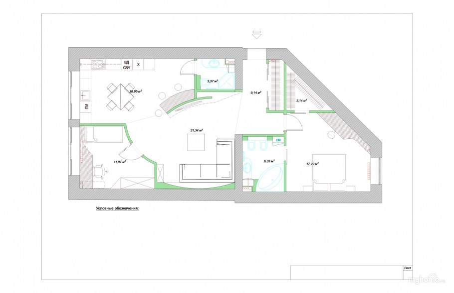 ЖК Хорошевский планировочное решение дизайн