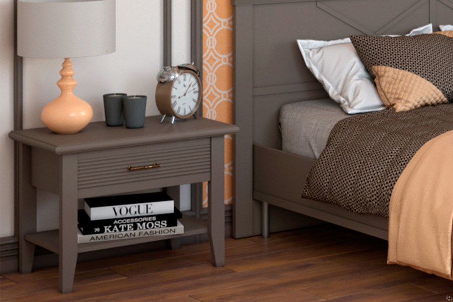 Спальня Кантри серый камень Ангстрем