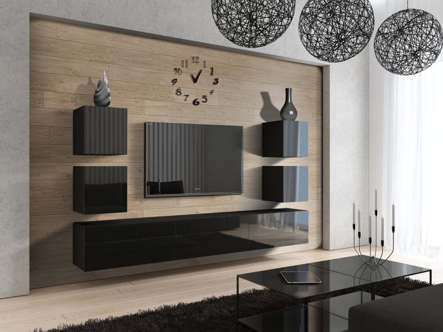 Навесные шкафы в гостиную