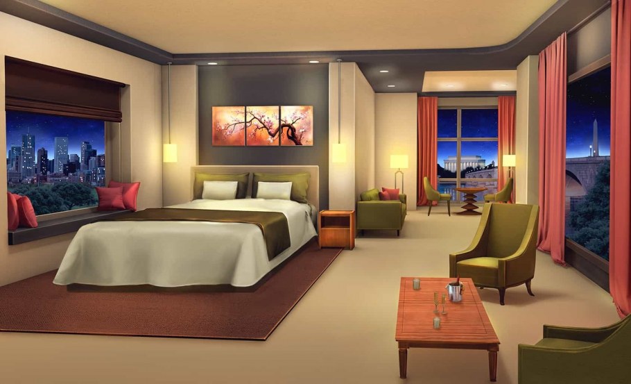 Большое окно в гостиной